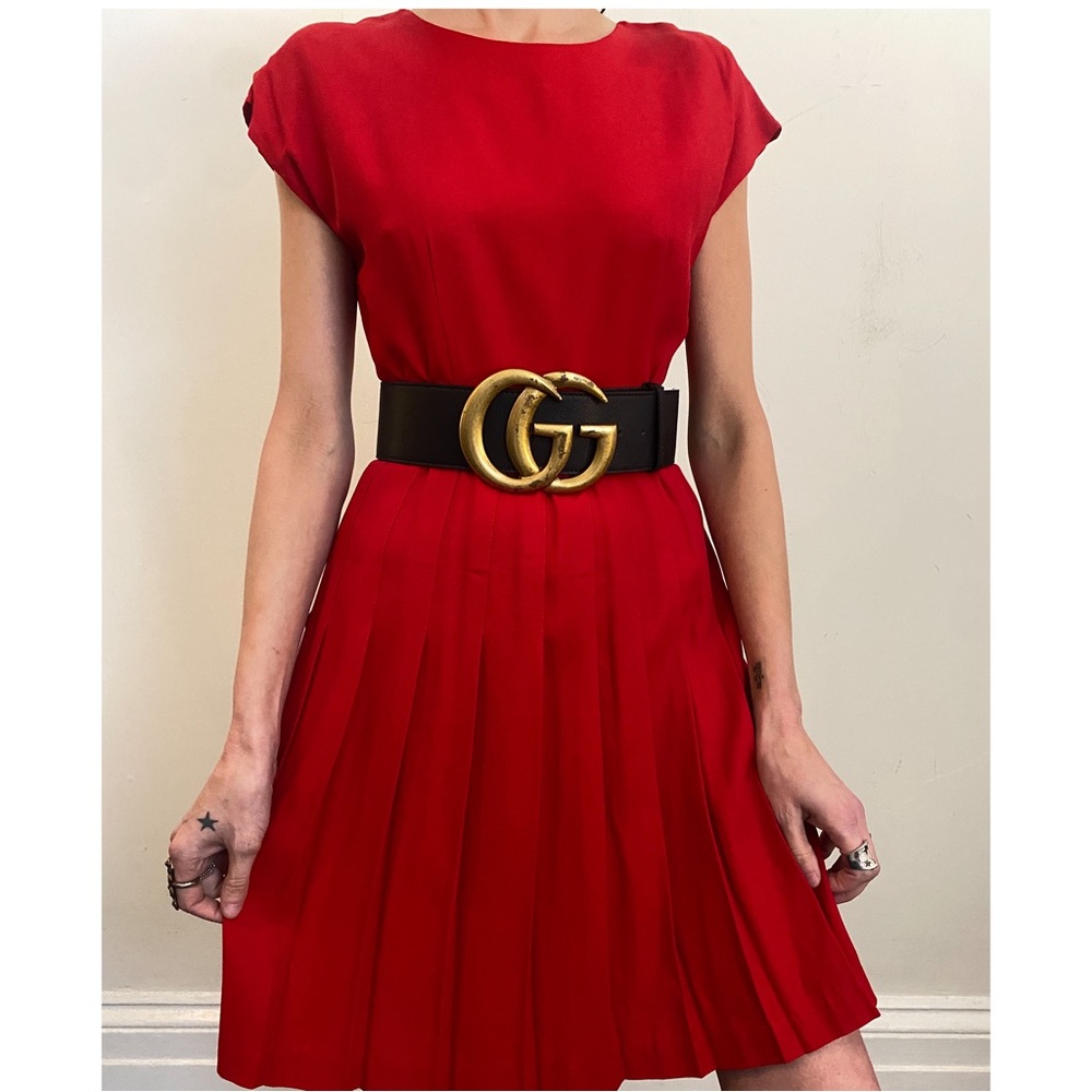 Vintage Calendar Pleated Dress. Size 6- Medium